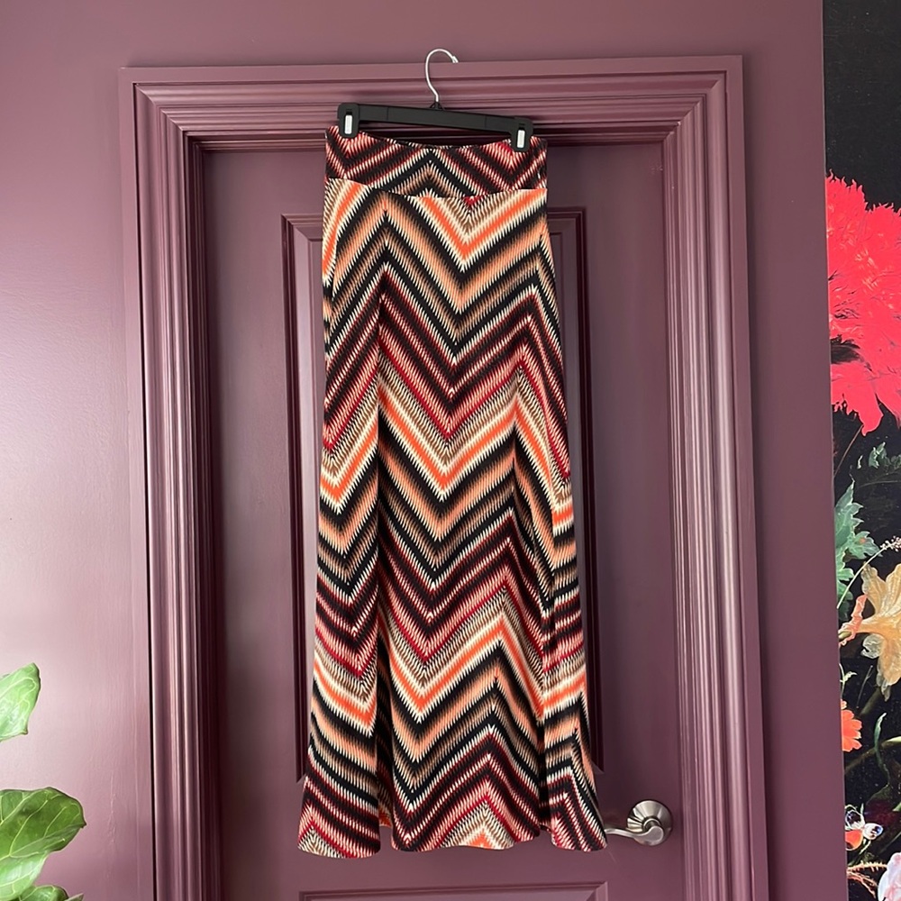 70s inspired maxi skirt